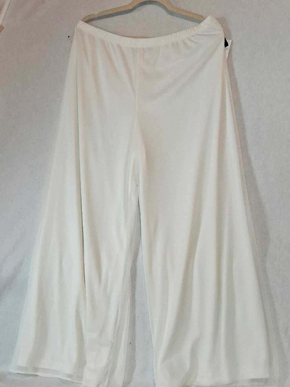 Prelude Wide Leg Dress Pants Mesh Overlay Sz PXXL Elastic Waist Holiday USA Made